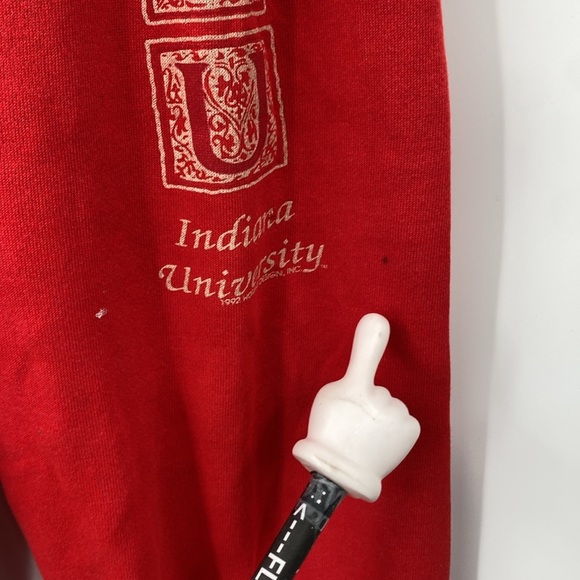 Vintage 90s Pannill Sweatpants Women's Large IU Indiana University‎ Red 1992 - Picture 5 of 14